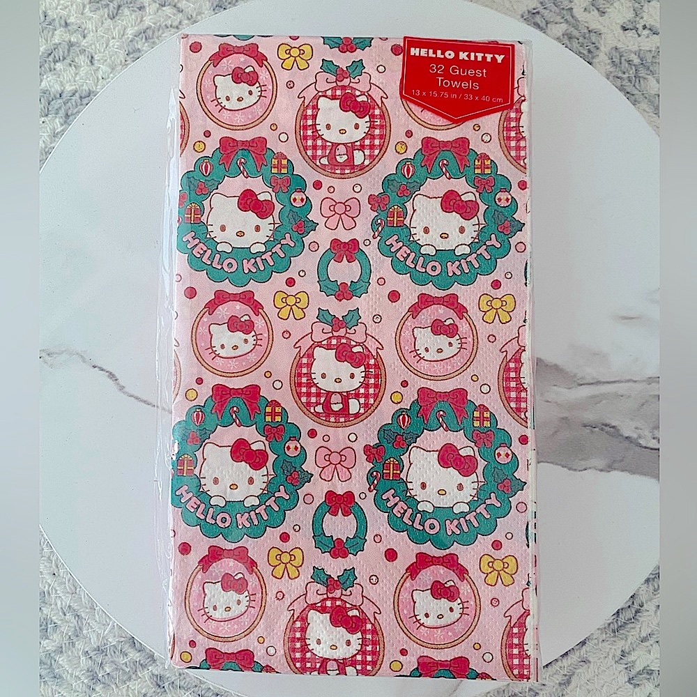 Hello Kitty Pink Holiday Food Service Tableware Supplies